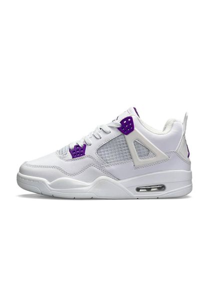 Зимові жіночі кросівки Air Jordan Retro 4 Fleece Termo  White Purple W , В'єтнам 40 25.5 | Зображення 3