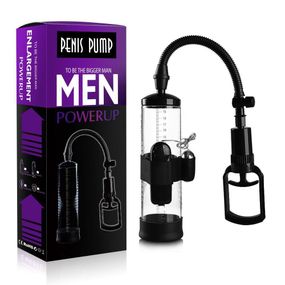 Вакуумна помпа з вібрацією Powerpump MAX Vibrating — Black&Clear sexstyle
