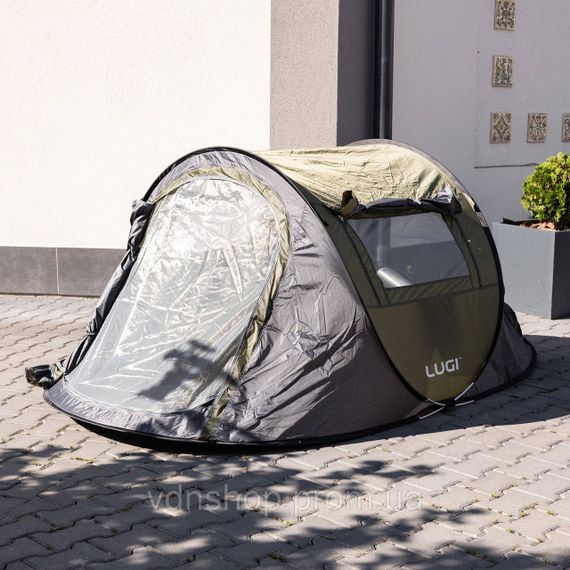 Палатка туристическая  245×145×100 (см) кемпинговая для рыбалки 2 х местная Зеленый LU-030GR | Зображення 3