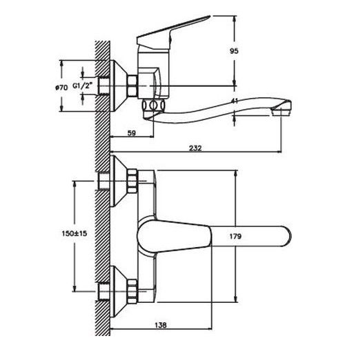 Змішувач для кухні Haiba NIKAS 005 (HB0853) | Зображення 1