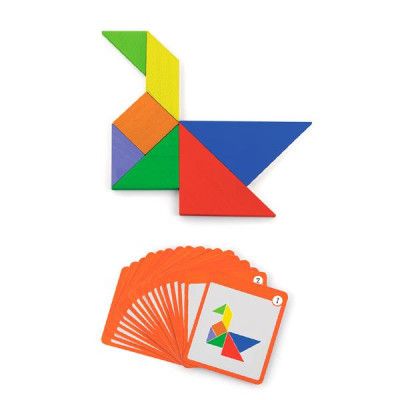 Ігровий набір Viga Toys Магнітний танграм для дошок 35 елементів (50643FSC)