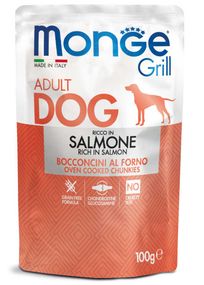 Корм Monge Dog Wet GRILL Salmone влажный с лососем для взрослых собак 100 гр