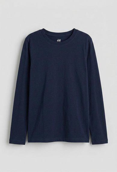 Дитячий лонгслів для хлопчика H&M 98-104 см Синій (0575B)