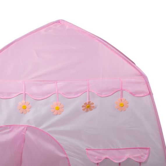 Дитячий ігровий намет будиночок для дівчаток 125×100×120 см намет будиночок для дітей Рожевий HP-S-1NDP | Зображення 1