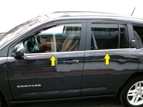Нижня окантовка вікон (нерж) для Jeep Compass 2006-2016 років
