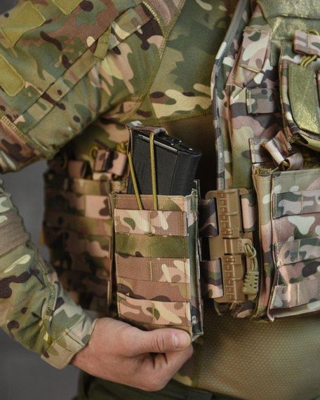 Плитоноска ZVER Мультикам зі швидким скиданням. MOLLE 11 підсумків ВТ4749 | Зображення 6