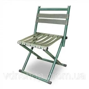 Складаний стілець для пікніка та риболовлі зі спинкою 45 см C-1