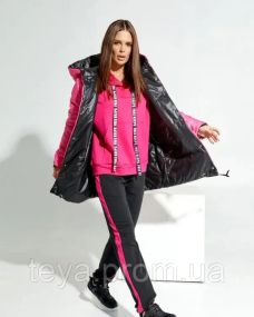 Куртка колір чорний/малиновий розміри XXL, S/M, 3XL, L/XL FI_002996