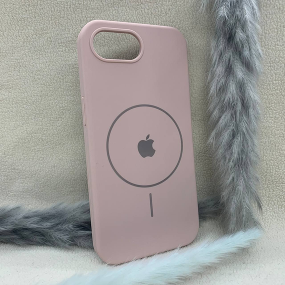 Чохол Iphone 16e MagSafe SoftTouch м'який Протиударний Пудровий