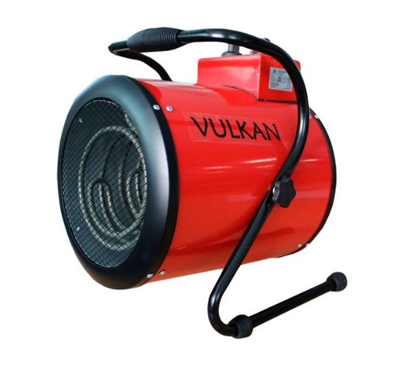 Електрична теплова гармата Vulkan 3,0 кВт, площа обігріву 35 кв.м., червоний, підлоговий, SL-TSE-30G