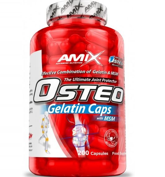 Хондропротектор (для спорта) Amix Nutrition OsteoGelatine + MSM 200 Caps
