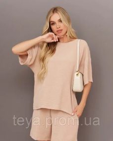 Костюм колір бежевий розміри 3XL, XL, M FI_003557