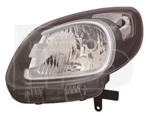 Фара передняя левая (черная) Renault Kangoo '13- (Depo) 260607949R