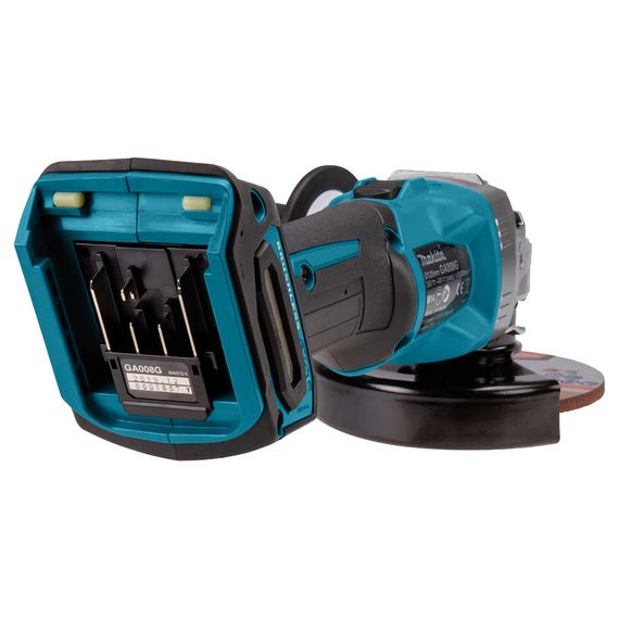 Шліфмашина кутова акумуляторна Makita GA008GZ (125 мм, 8500 об/хв, BL, XGT, без акумуляторів та зарядного пристрою) | Зображення 5