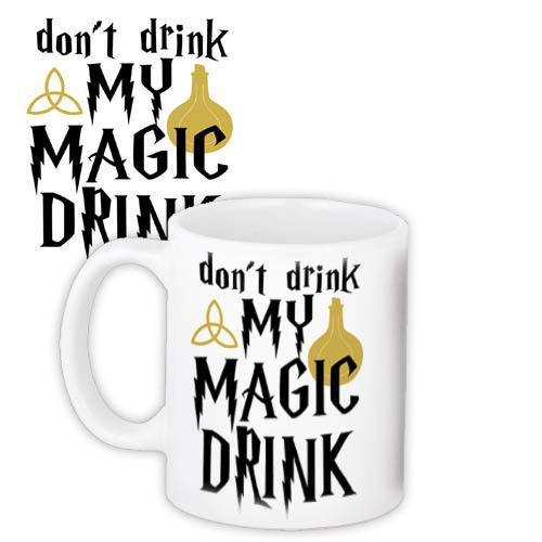 Кружка с принтом Don't drink my magic drink 330 мл (KR_22S008)
