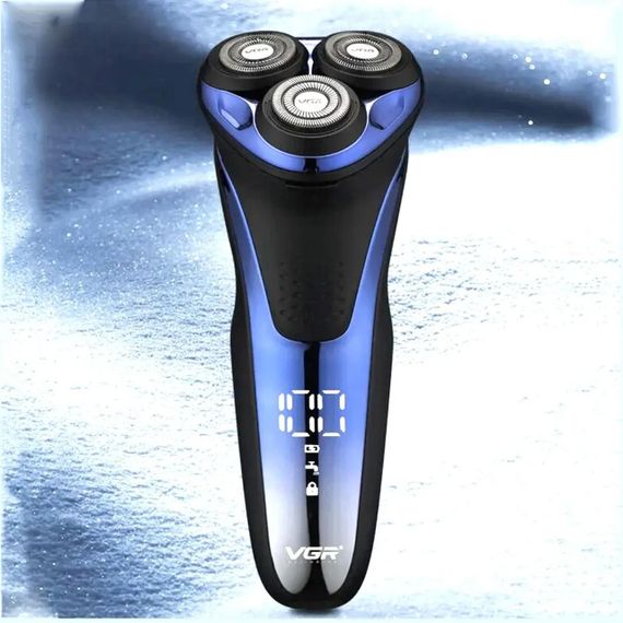 Електробритва акумуляторна з вологозахистом VGR V-306 / Чоловічий тример для бороди з USB-зарядкою | Зображення 7