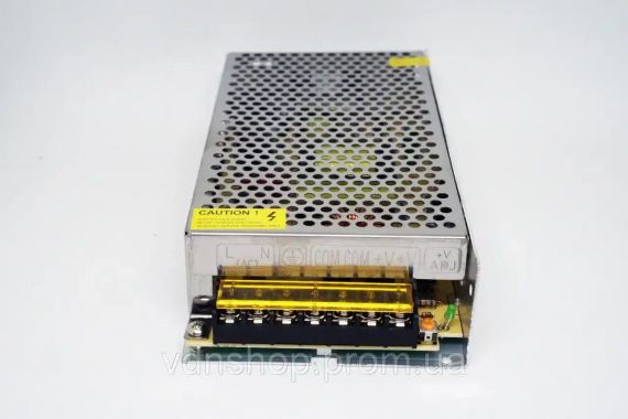 Адаптер / блок живлення 12V 15A, в металевому корпусі / Трансформатор для світлодіодної стрічки | Зображення 1