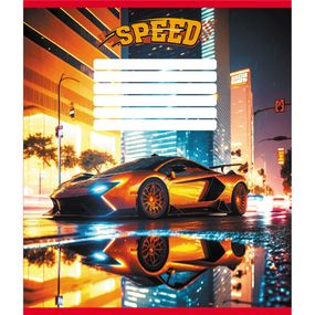 Зошит учнівський "Нічні вогні" 012-520156L-2 в лінію, 12 аркушів