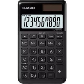 Калькулятор Casio SL-1000SC-BK-W-EP, черный (CALC-CAS-SL-1000SC-B)