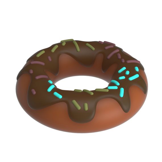 Ерекційне кільце - Pretty Love Choco Super Donut Silicone Cock Ring | Зображення 3