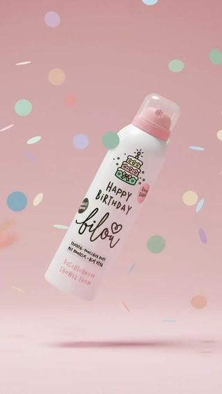 Пінка для душу Bilou Happy Birthday (200 ml) | Зображення 1