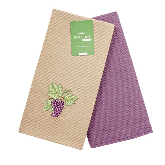 Набір рушників Home Line 64922 Україна 45x60  Бавовна Фіолетовий