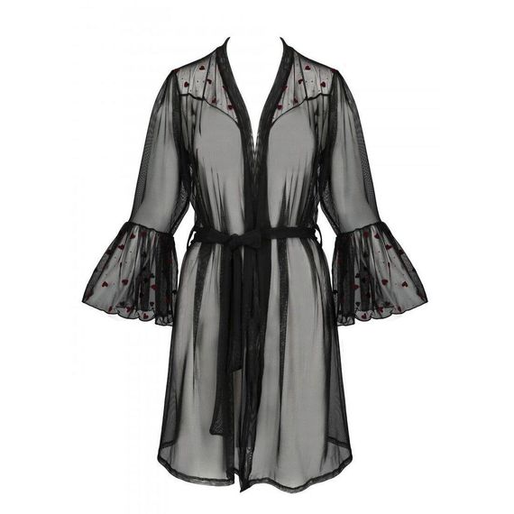 Повітряний пеньюар LOVELIA PEIGNOIR black L/XL - Passion | Зображення 4