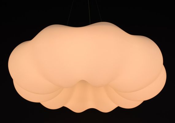 Люстра світлодіодна підвісна LED світильник для квартири на стелю лед 27242 Білий 40-140х65х65 см. | Зображення 8