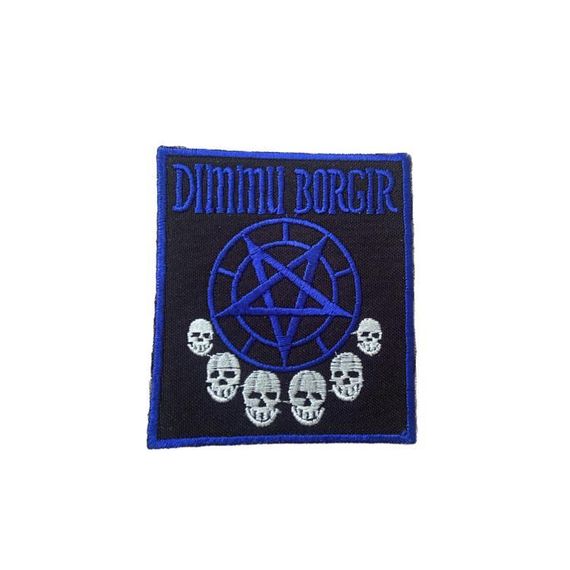 Нашивка на одежду (термо) Dimmu Borgir 77*87 мм Чорний