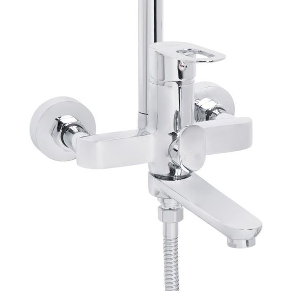 Душевая система универсальная Lidz Latwa 1031 на три потребителя (с изливом) (k35) Chrome LDLAT1031CRM48993 | Зображення 2