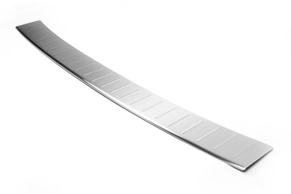 Накладка на задний бампер (Omsa, нерж) Глянцевая для Volkswagen Crafter 2017↗ гг. | Зображення 1