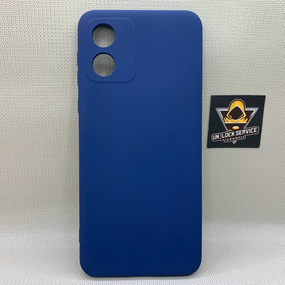 Motorola E13 SoftTouch Silicone Протиударний чохол софт тач Синій