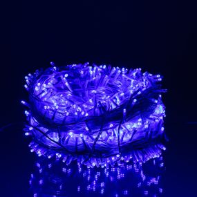 Гірлянда Різдвяна фея вулична 100 м 1000 LED білий провід Синій CF1000L100MWBL