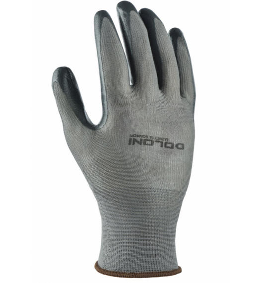 Перчатки 5102 D-OIL трикотаж нитриловое покрытие неполное обливание р.10(XL) серый ДКГ