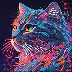 Алмазна мозаїка "Вибух кольорів" ZAV1818-4, 18х18 см