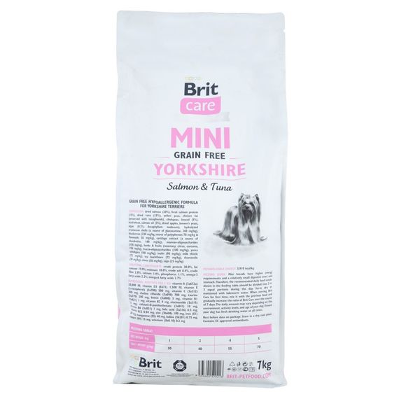 Корм сухий Brit Care Grain Free Mini Yorkshire для йоркширських тер’єрів з лососем та тунцем 7 кг | Зображення 2