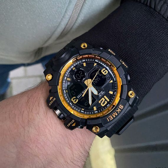 Годинник S2kmei 1155 Black-Gold | Зображення 2