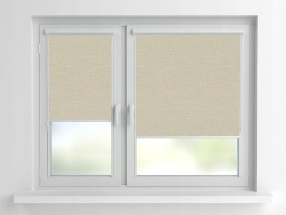 Рулонная штора Rolets Меланж Джинс 2-734-1050 105x170 см закрытого типа Светло-бежевая | Зображення 1