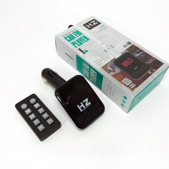 Автомобільний FM трансмітер Bluetooth HZ H6-12-24V модулятор із microSD, USB, Hands Free + Пульт | Зображення 1