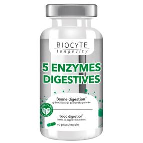 Пищеварительные ферменты Biocyte 5 Enzymes 60 Caps