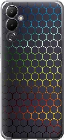 Чехол на Tecno Pova 4 LG7n Переливающиеся соты "498u-2967-17620"
