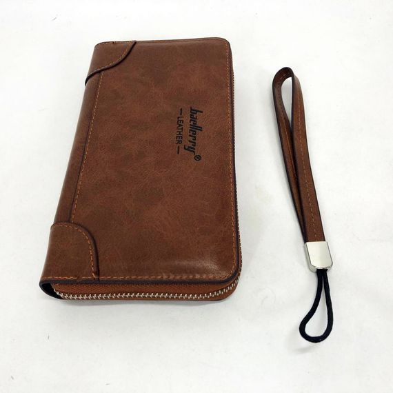 Гаманець для картки Baellerry leather brown, Шкіряний гаманець чоловічий бренд EA-99 | Зображення 3