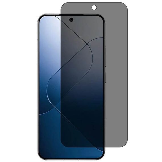 Захисне скло Privacy 5D (тех.пак) для Xiaomi Redmi Note 13 Pro 4G/5G / 14s/Poco M6 Pro 4G/F6 Pro Чорний
