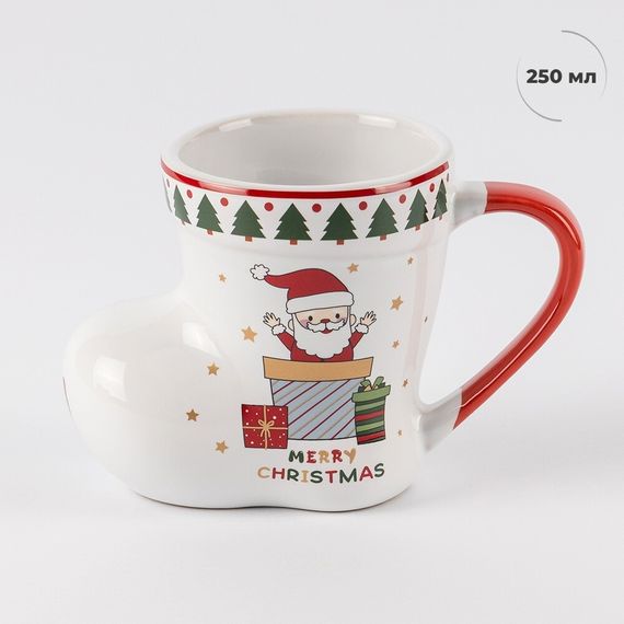 Порцеляновий різдвяний келих із стилізованою ложкою Merry Christmas Tender, 250 мл | Зображення 1