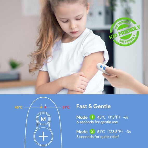 Устройство для снятия зуда от укусов насекомых Yinke, без химии, быстрое облегчение зуда и отёков | Зображення 5