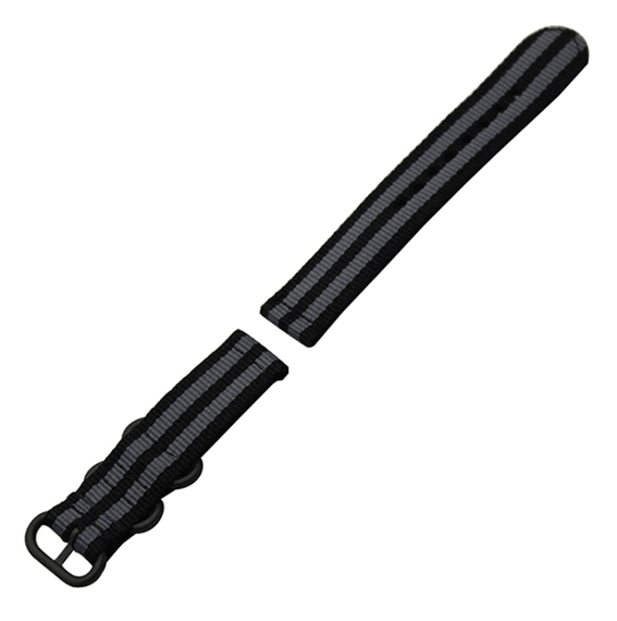 Нейлоновий ремінець Primo Traveller для годинника Xiaomi Amazfit GTR 47 mm - Black&Grey | Зображення 2