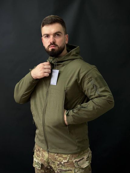 Тактична куртка soft shell olive BITT | Зображення 2