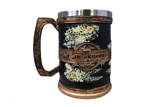 Кружка Чашка Бокал Игра Престолов Семь Королевств Winter is Coming Game Of Thrones 3D  Нержавеющая Сталь
