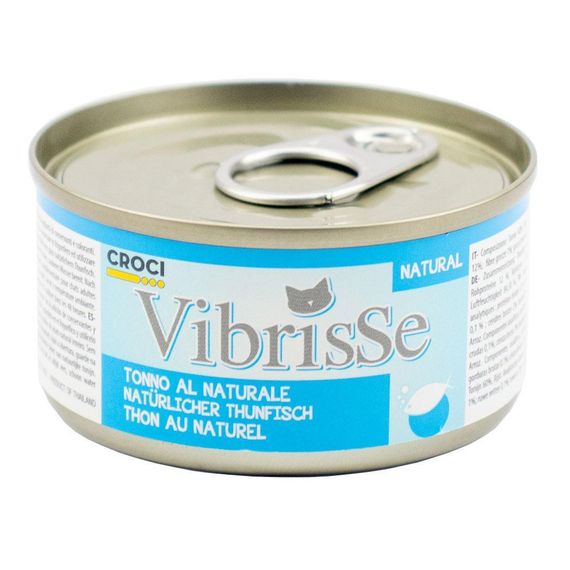 Блок консервованого корму для котів з тунцем у соусі Croci Vibrisse 24*70 г