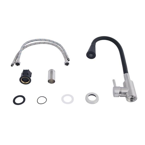 Смеситель для кухни Lidz Aria 015F31 с гибким изливом (k35) LDARI015F31BNK31872 BNK | Зображення 3